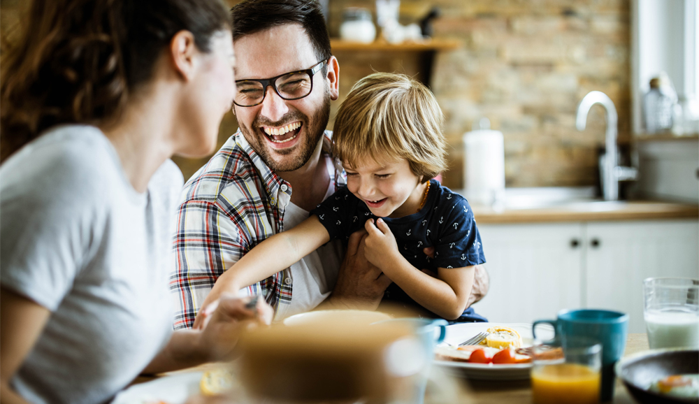 cheerful family